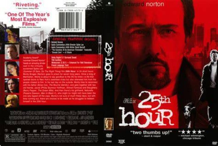A DVD Cover Of 25th Hour