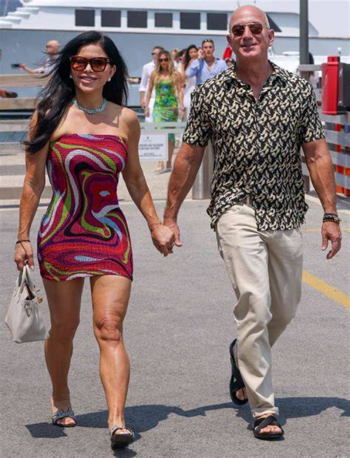 Jeff Bezos With Lauren Sanchez