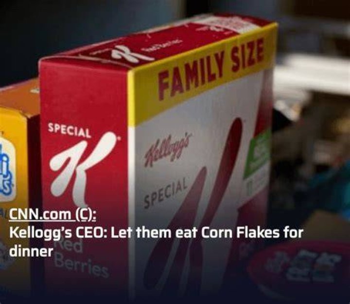 Kellogg CEO Cereal For Dinner