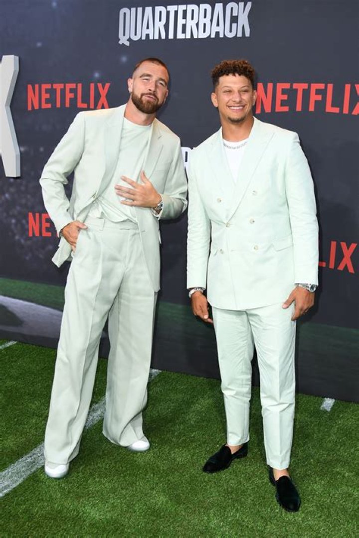 Travis Kelce at a Netflix event 